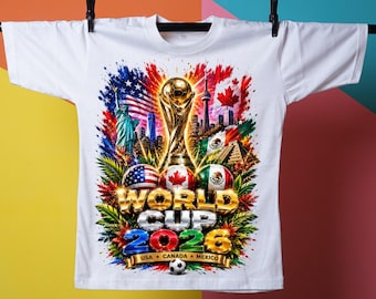 World Cup 2026 PNG, USA Canada Mexico Soccer Design, Football Championship Graphic, Cricut Cut File