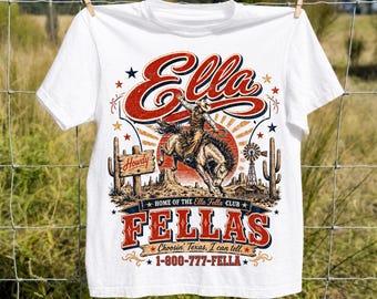 Ella Fella Texas PNG, Funny Texas Cowboy Rodeo Graphic, Western Country Patriotic Design, Texas Pride PNG Download
