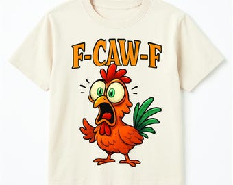 F-Caw-F SVG: Diseño de camiseta de pollo divertido (descarga digital)