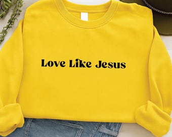 Love Like Jesus SVG: Christian Faith Minimalist Shirt Design (Digital Download)