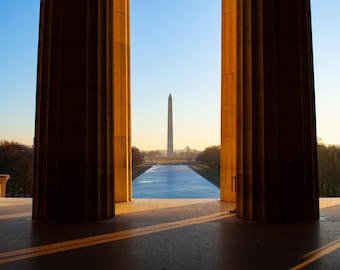 Morning on Washington Mall, Washington DC Art, Fine Art Photography, Washington DC skyline, Washington DC photography
