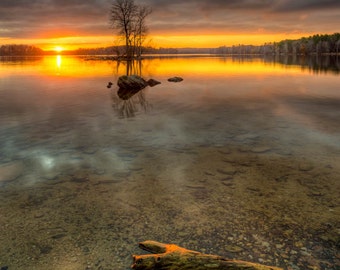 Sunset Loch Raven Photography: Maryland Fine Art Print