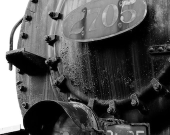 Railroad Art, Steam Engine, Black and White Fine Art Photography, Baltimore Art