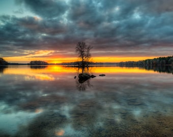 Loch Raven Sunset Art Print: Maryland Fine Art Photography
