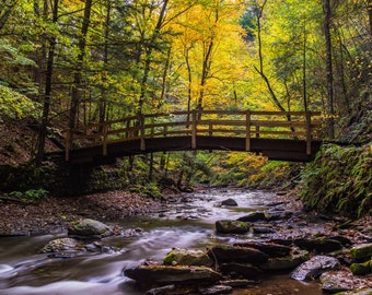 Filmore Glen Waterfall Photography: Finger Lakes Fall Colors Art