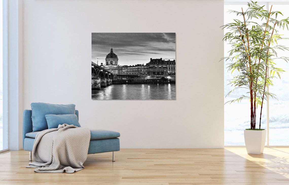 Paris Photography, on River Seine, Black and White, Fine Art ...