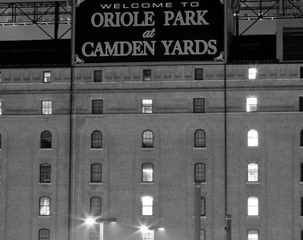 Oriole Park at Camden Yards: Baltimore Black and White Photography