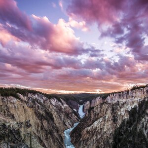 Sunset, Grand Canyon of Yellowstone, Yellowstone National Park, Wyoming Art, Fine Art  Photography, Nature Photography, Wyoming Art