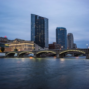 Grand Rapids Skyline, Fine Art Photography, Michigan Art