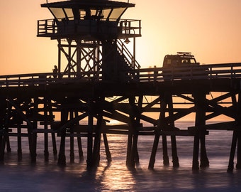 Life Guard Tower Sunset, Beach Decor, Beach Artwork, Beach Sunset, Beach Photography, Art Work, Fine Art Photography