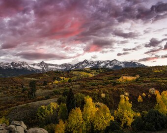 Dallas Divide Sunset Photograph: Colorado Mountain Art