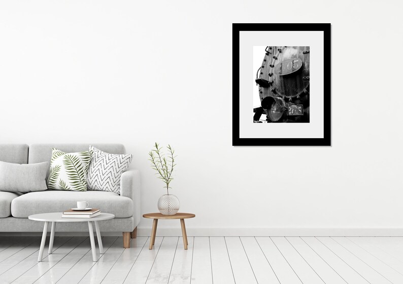 Railroad Art Steam Engine Black and White Fine Art - Etsy