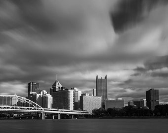 Steel City, Pittsburgh Art, Fine Art Black and White Photography, Pitts burgh decor