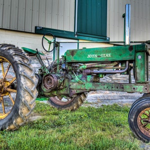 Maryland Art, Old Faithful Farm Tractor , Fine Art Color Photography, Rural Art, Farm Art image 1