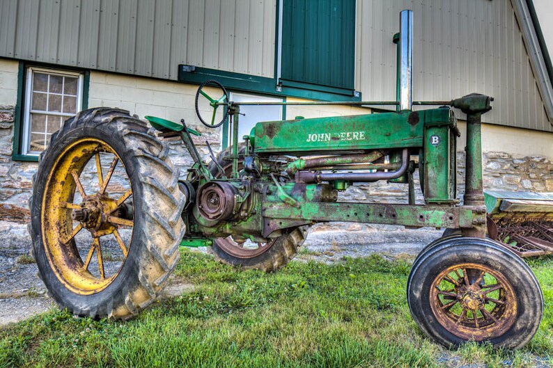 Maryland Art, Old Faithful Farm Tractor , Fine Art Color Photography, Rural Art, Farm Art image 1