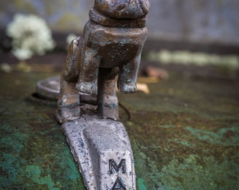 Mack Truck Bulldog Hood Ornament Fine Art Print: Junkyard Vintage Truck Photograph