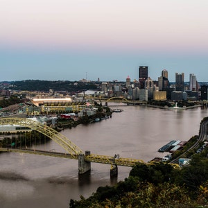 West End View, Pittsburgh Skyline, Pittsburgh Art, Fine Art Color Photography, Pittsburgh decor
