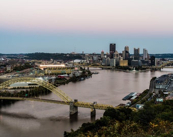 West End View, Pittsburgh Skyline, Pittsburgh Art, Fine Art Color Photography, Pittsburgh decor