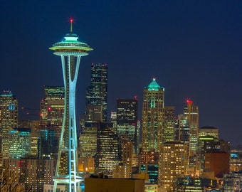 Seattle Skyline, Seattle Art, Fine Art Photography, Seattle Skyline Art