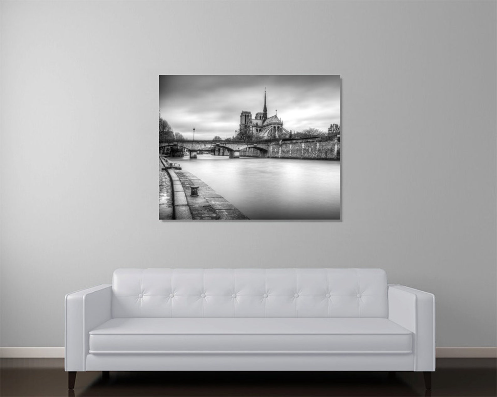 Notre Dame Cathedral Paris France Black and White Fine Art - Etsy
