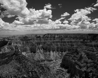 Grand Canyon Photography: Point Imperial Black and White Fine Art