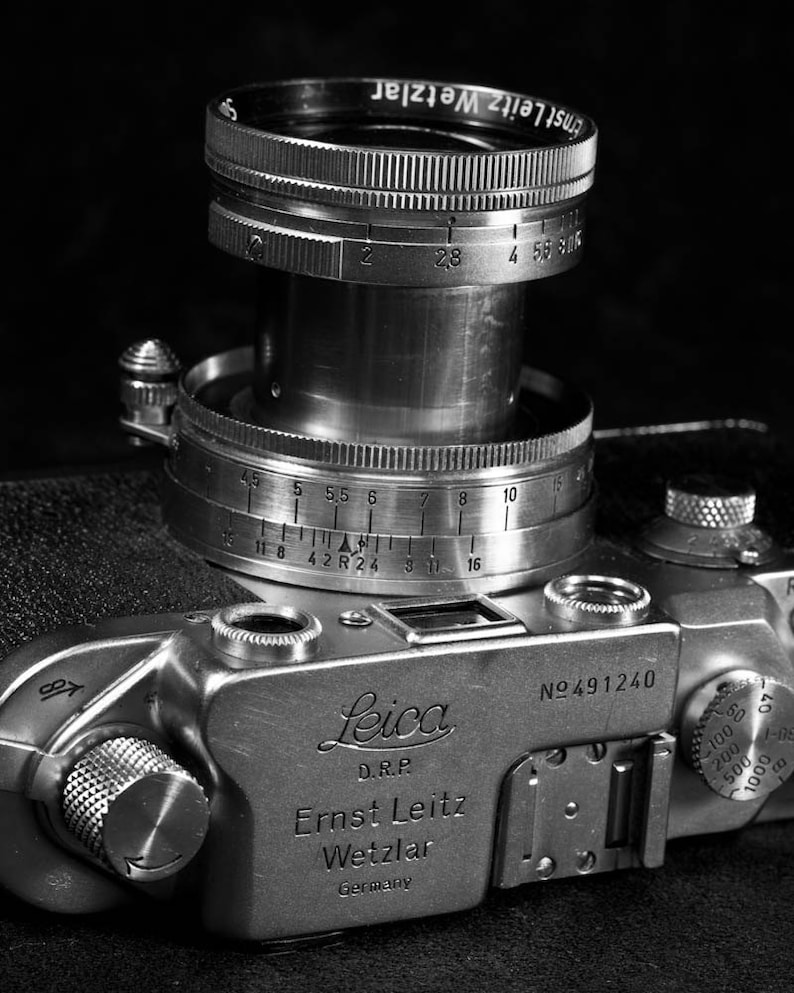 Vintage Leica Camera, Fine Art Black and White Photography Etsy