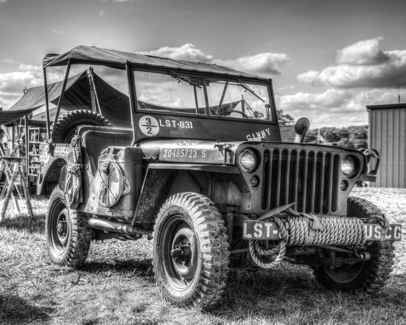 WW2 Willy's Jeep, Black and White Fine Art Photography Etsy