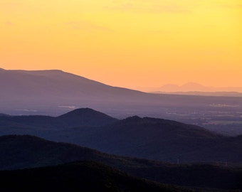 Sunset Photography, Appalachian  Sunset, Fine Art Photography, Nature Photography