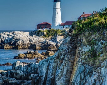 Portland Head Light Photography Print: Maine Lighthouse Art