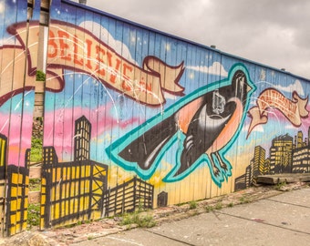 Fotografía artística de Baltimore: Mural de grafiti de Station North