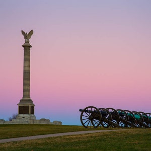 Maryland Art, Antietam Cannon and New York Monument, Fine Art Photography, Maryland Photography, Civil War, Civil War Art