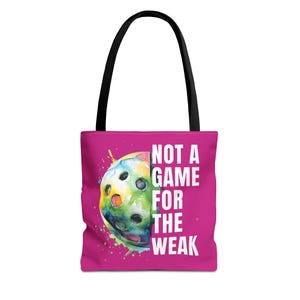 Bold Pickleball Tragetasche - Spaß für Sportliebhaber, Geschenk für Sportausrüstung, Pickleball-Liebhaber, bunte und funktionelle Tasche für jeden Anlass