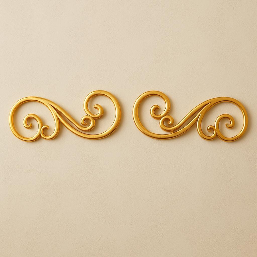 Elegant Swirl Metal Wall Art – Handmade Wrought Iron Scroll Wall ...
