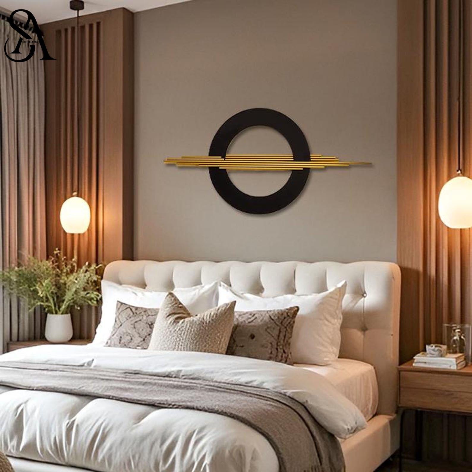 Photo inspiration: Fresh Look at Modern Black And Gold Metal Wall Art Geometric Circle Wall