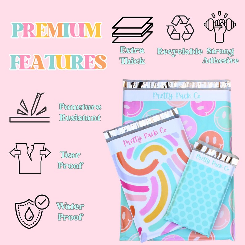 Bright Designer Poly Mailer Variety Pack – Fun Shipping Envelopes - Etsy