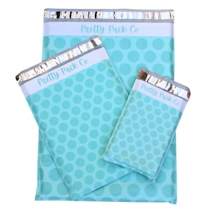 25 - 14.5 x 19&quot; Retro Dot Poly Mailers, Boutique Mailers, Shipping Bag, Mailing Bag, Cute Poly Mailers, Self Seal, Boutique Envelope