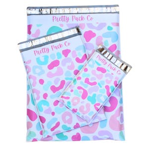 Leopard Print Poly Mailers 14.5x19&quot; - Boutique Shipping Bags, 25 Pack