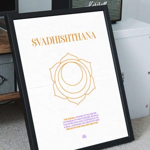 Minimalist Chakra Art Print: Meaningful Symbols, Meditation Decor (Digital Download)