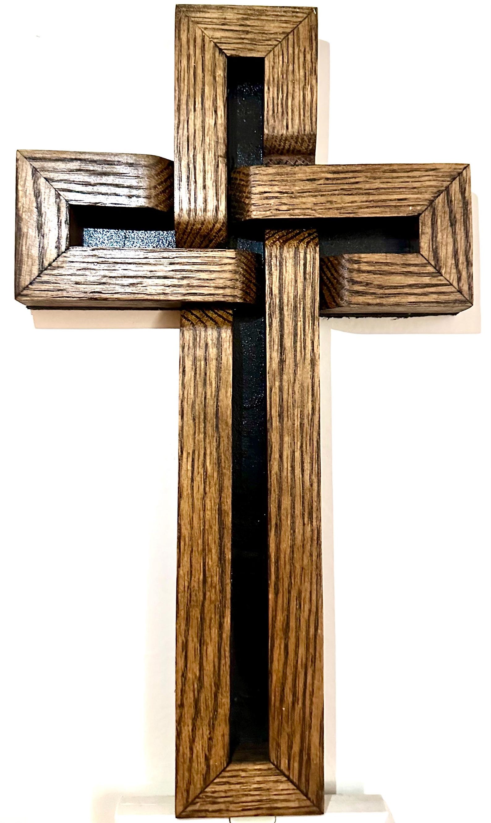 Hand Crafted Wood Cross - Natural Grain Wall Decor - Etsy