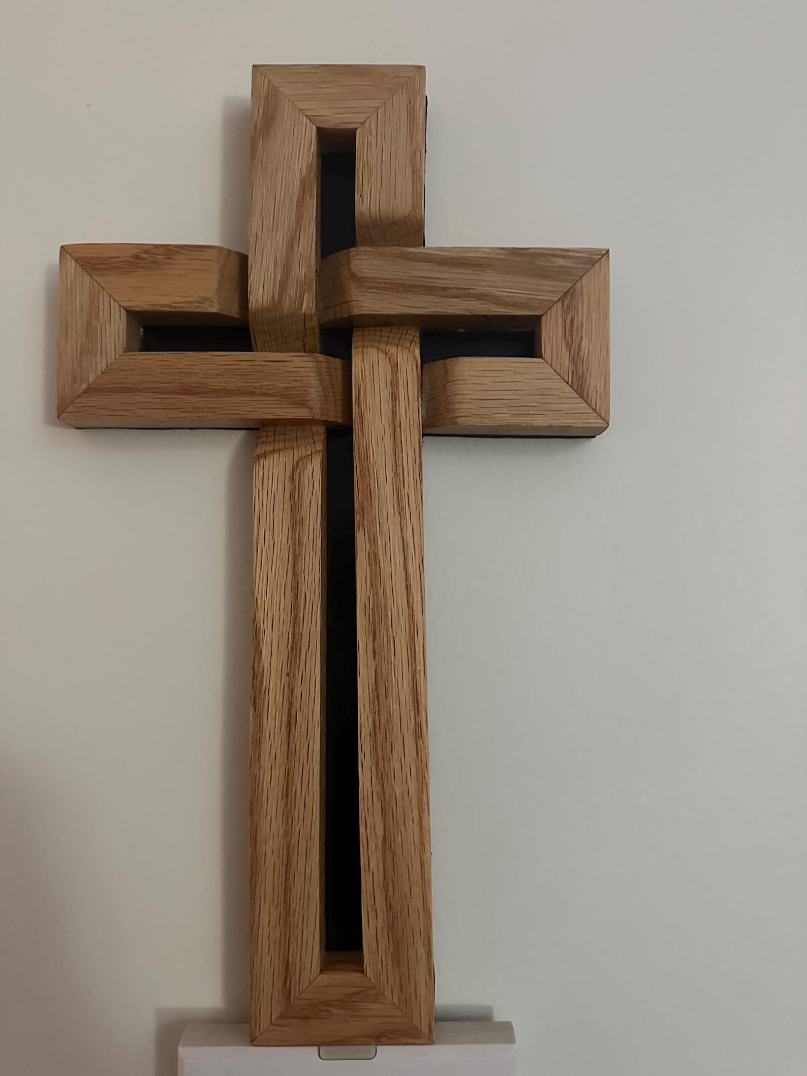 Hand Crafted Wood Cross - Natural Grain Wall Decor - Etsy
