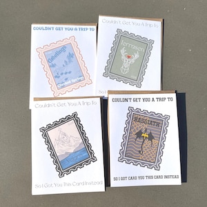 Cartão de Selo Postal Literário | Presente para Amantes de Livros | Trono de Vidro | Quarta Asa | Cartão de Novas Aventuras | Cartão Literário | Cartão de Viagem | Postagem