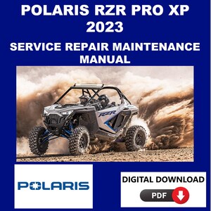 Polaris 2023 RZR Pro XP Service Manual Maintenance Repair