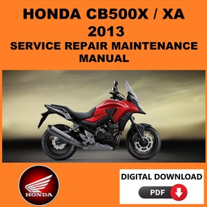 Honda 2013 CB500X Service Manual Maintenance Repair