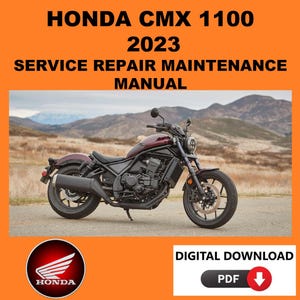 Honda 2023 CMX1100 Service Manual Maintenance Repair