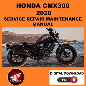 Honda 2020 CMX300 Service Manual Maintenance Repair