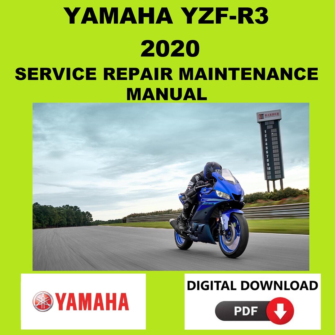 Yamaha 2020 YZF-R3 Service Manual Maintenance Repair