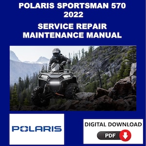Polaris 2022 Sportsman 570 Service Manual Maintenance Repair