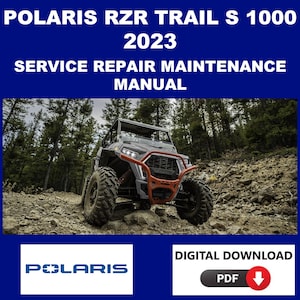 Manuale di assistenza, manutenzione e riparazione Polaris RZR Trail S 1000 2023