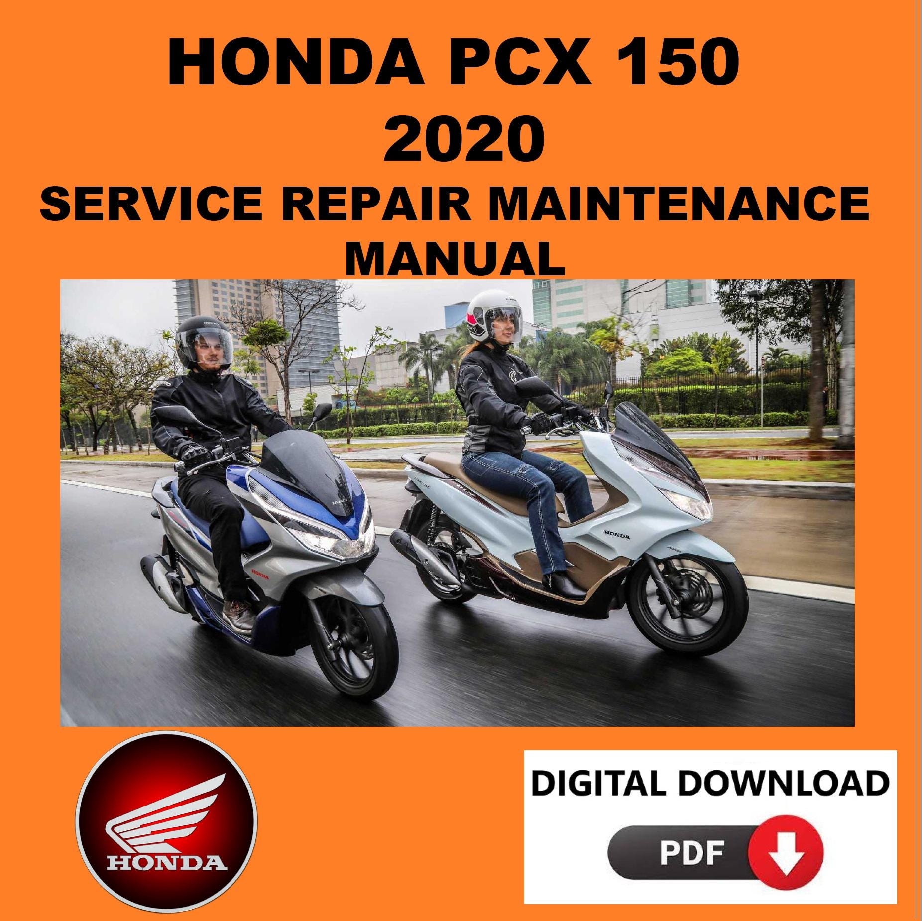 Honda 2020 PCX 150 Service Manual Maintenance Repair - Etsy