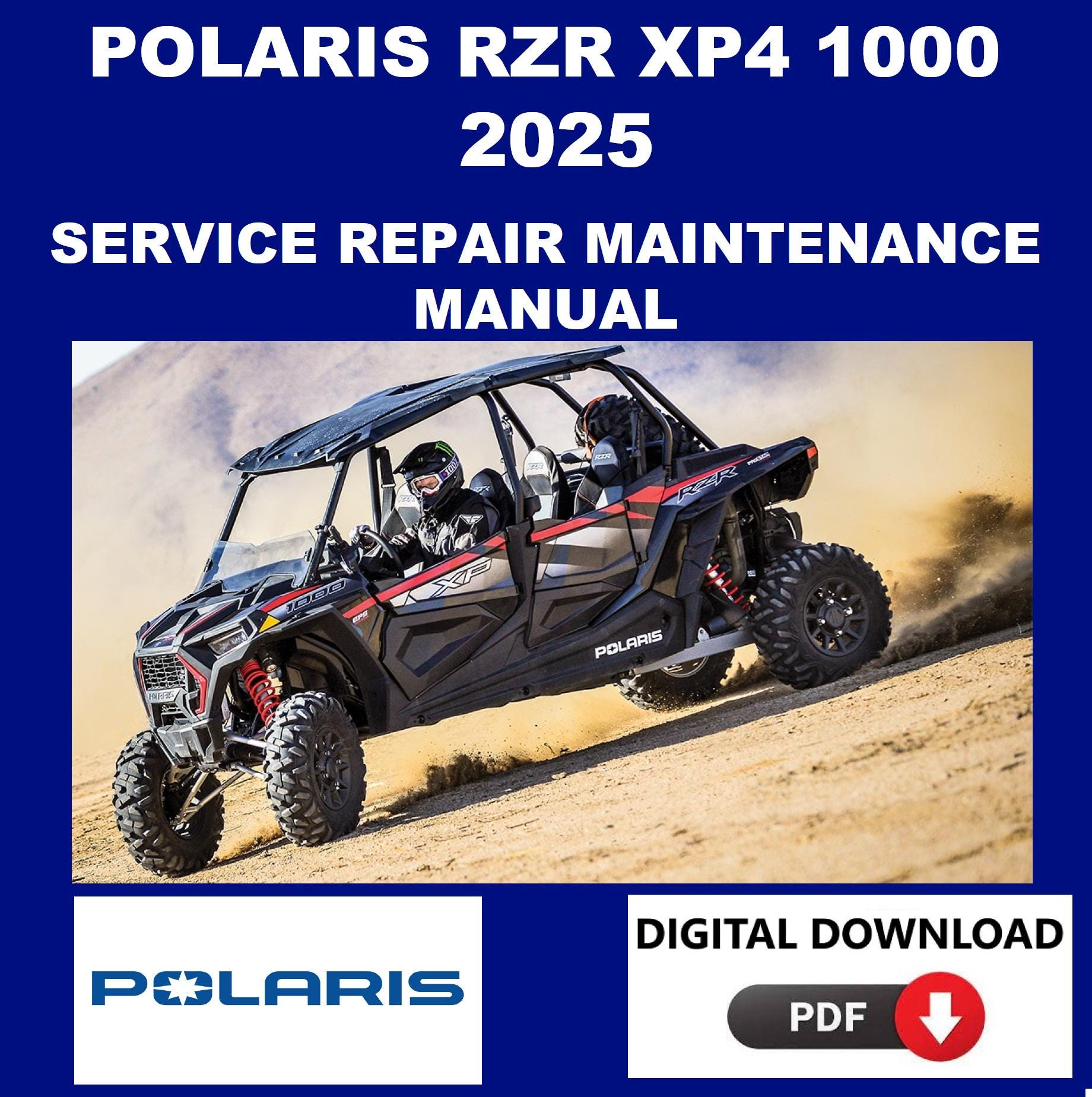 Polaris 2025 RZR XP4 1000 Service Manual Maintenance Repair - Etsy